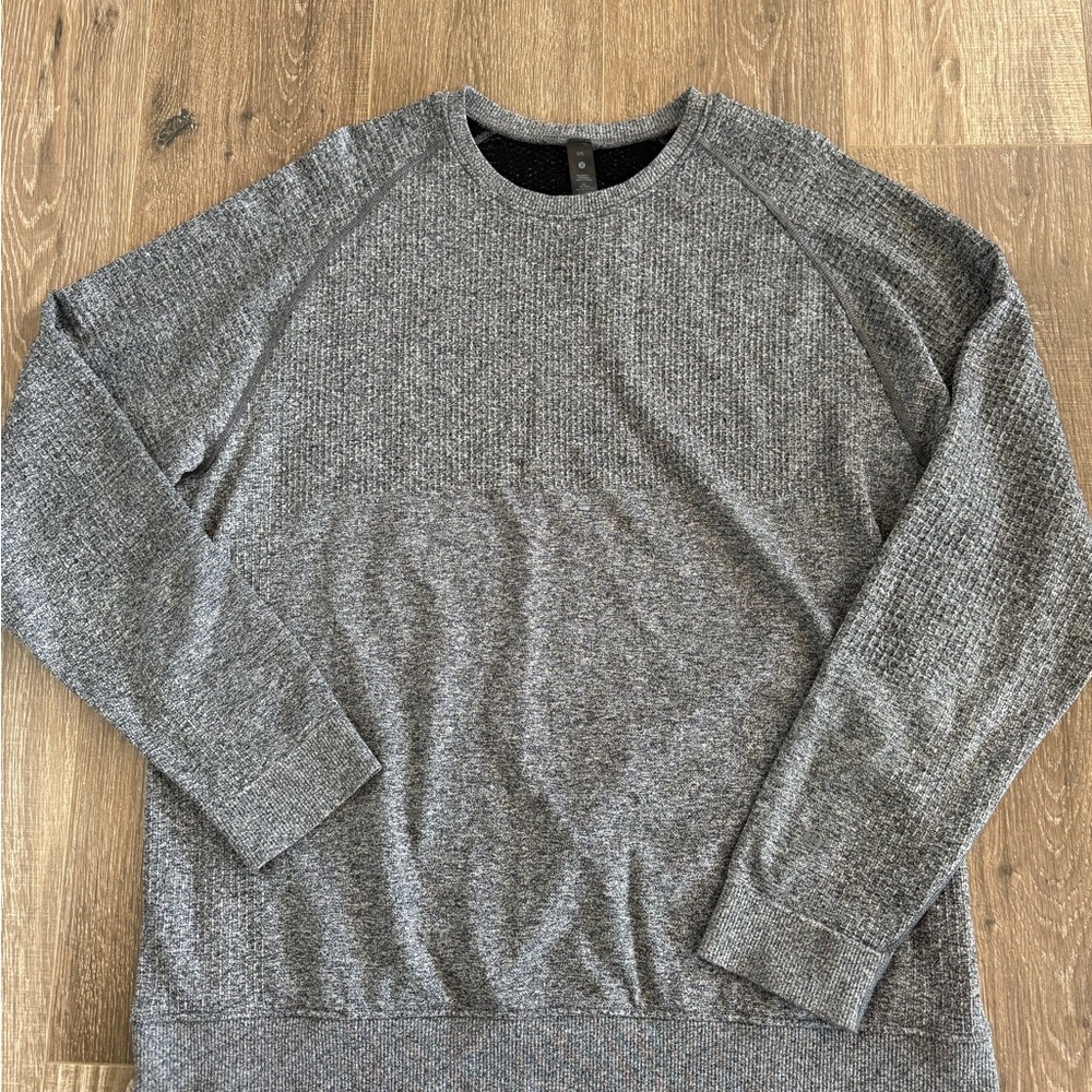 lululemon athletica Men's Heather Gray Crewneck Sweater